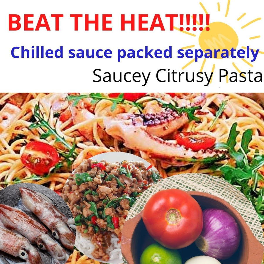 Chilled Saucey Citrusy Pasta