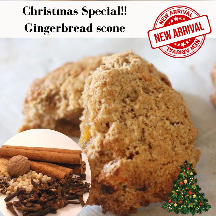 Christmas Special: Strawberry white chocolate and Gingerbread scones